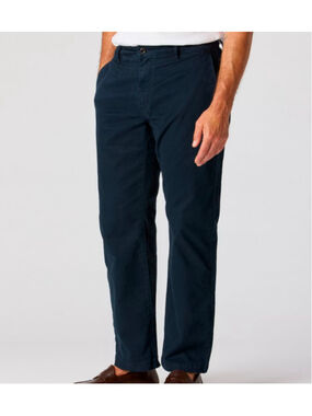Flint and Tinder Navy Blue Classic Fit Chinos 34x29 365 Chino Pant Work Pants